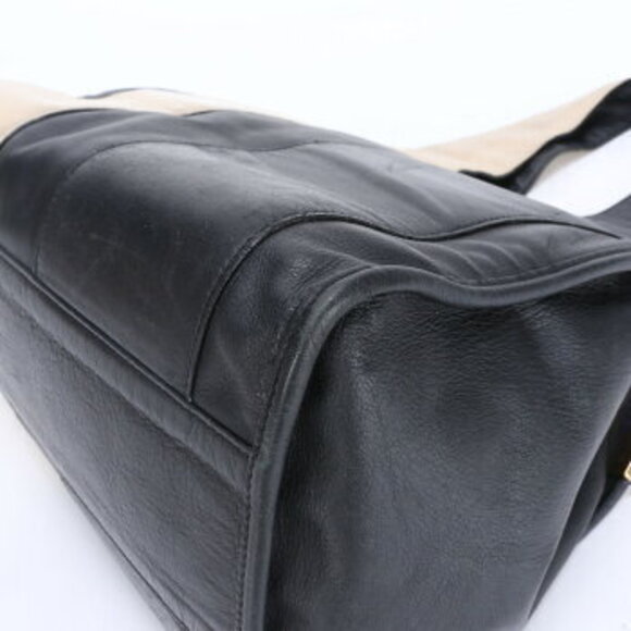 Chloe beach bag leather Shoulder Bag tote black - Picture 11 of 14